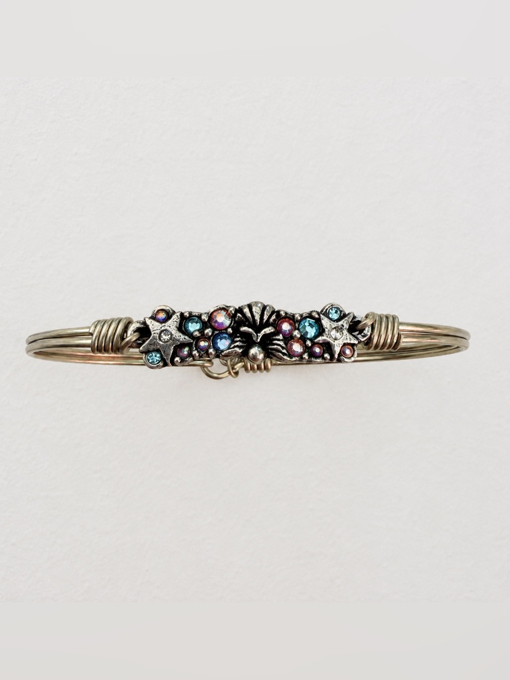 Luca + Danni Angels From Above Crystal Bangle Bracelet Silver Tone USA NWT